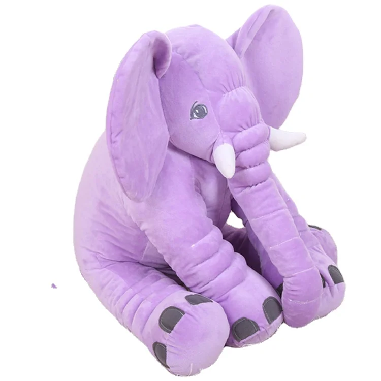 

Wholesale Long Nose Animal Stuffed Elephant Plush Toy Air Conditioning Blanket 2 In 1 Elephant Plush