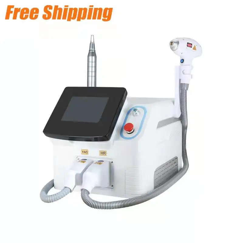 

America New Products 2021 Unique Q Switched Nd Yag Tattoo Removal 808 755 1064 Diode Laser Hair Removal Machine