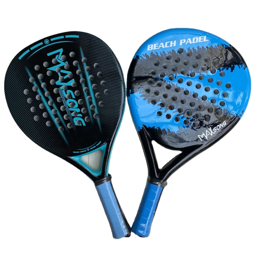 

Custom top quality 18K Diamond Teardrop Padel shovel Professional Fiberglass Carbon Paddle Tennis padel raqueta Racket