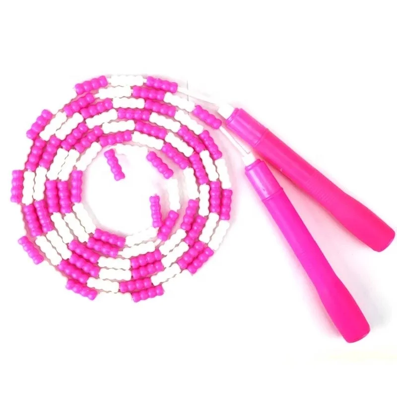 

Fantastic bamboo knot skipping rope soft bead festival kindergarten children male and female students multi-person collective, Black yellow
