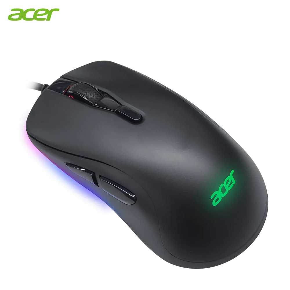 

OMW110 Wired Gaming Mouse Mice 10000DPI Optical Sensor Mouse 7 Independently Buttons RGB computer mouse For Acer Laptop PC Gamer