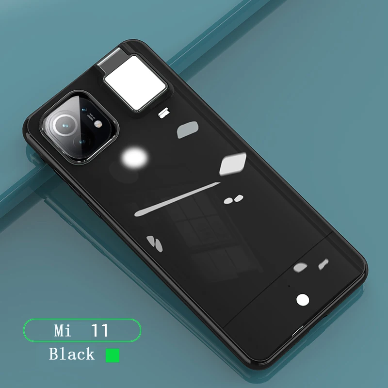 

For Xiaomi 11 Ring Light Case Adjustable Color Fill Light Phone Photo Led Selfie ring fill light Cover for Xiaomi 11