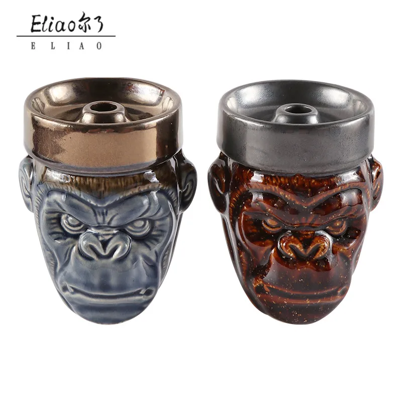 

Erliao Hot Selling Hookah Bowl Shisha Exquisite Hookah Pot Unique Design High Quality Hookah Shisha Metal Head
