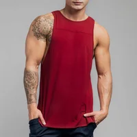 

Sleeveless Fitness Shirts Tank Top Men Bodybuilding Workout Gym Vest