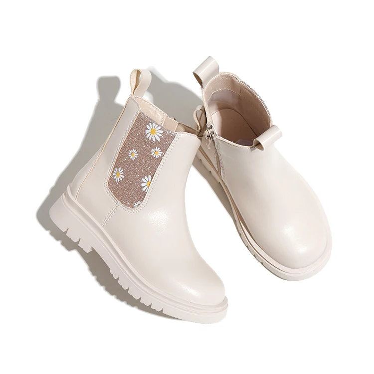 

New Arrival Flower Elastic Fashion Cute Snow Children Girl Boots