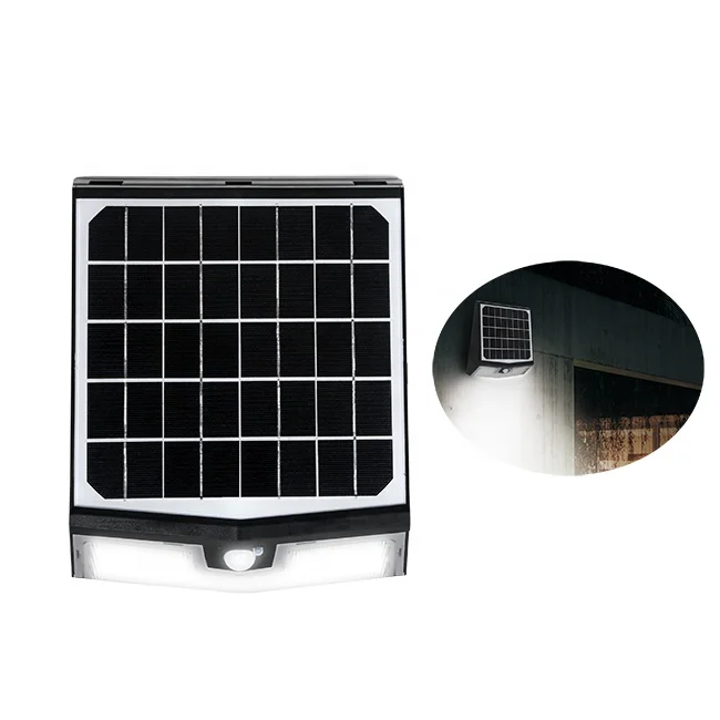 Outdoor integrated solar LED wall Pack and area security light