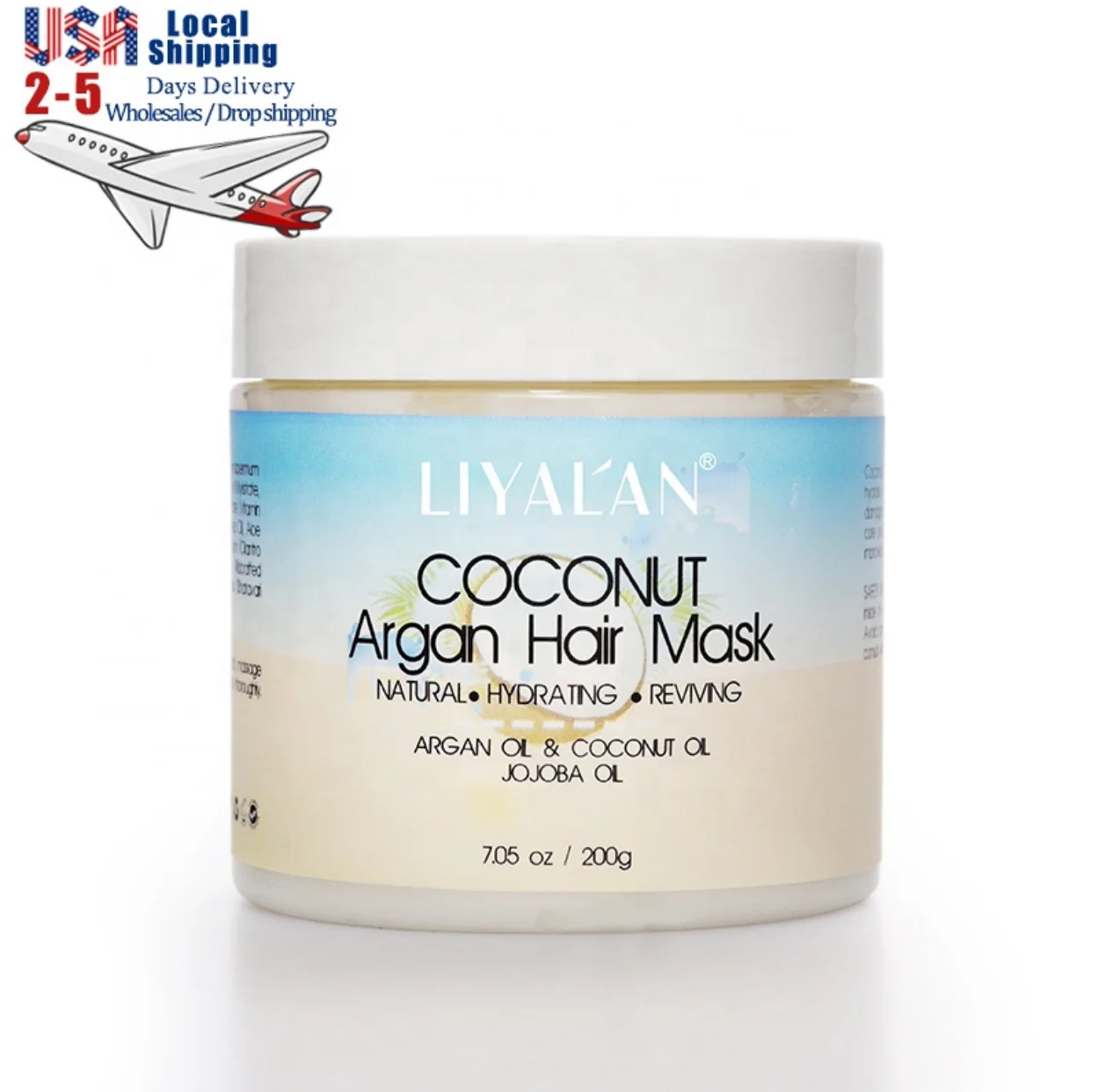 

Dropshipping Private Label Organic Natural Magical Collagen Argan Oil Repairing Hair Care Treatment Coconut Hair Mask