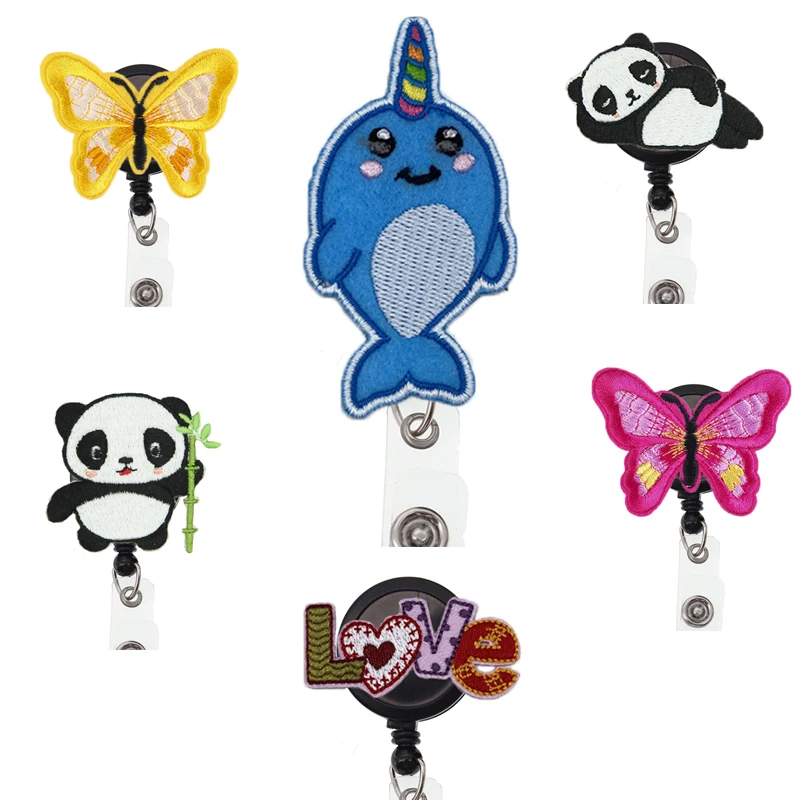 

Cute Animal Shark Butterfly Panda For Nurse Gift Badge Reel