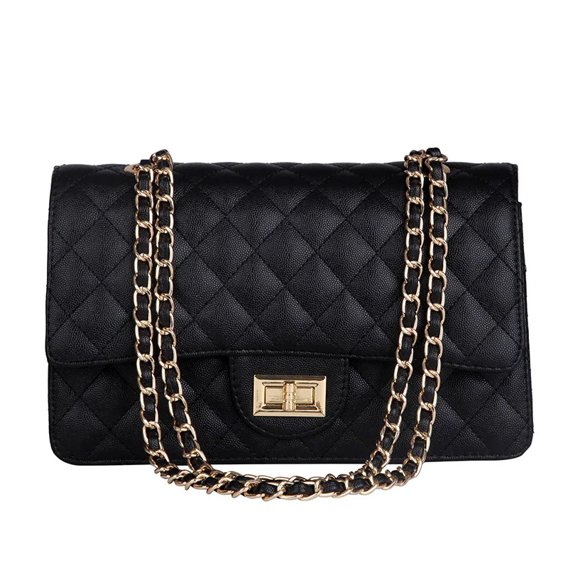 

bags handbags women lock crossbody shoulder chain quilted bag, White, red, white
