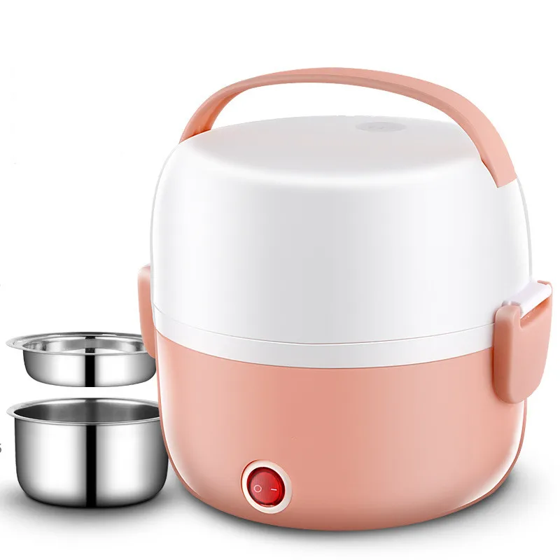 

Warmer Container Portable Food Storage Rice Cooker Electric Heater Lunch Box CLASSIC Stainless Steel for Home and Office No MOQ