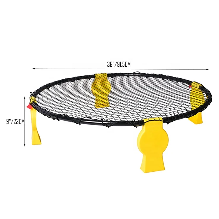 
Hot Sell Steel Tube Folding Beach Picnic Grass Game Spikeball Rebound Jump Spikeball Game Set And Beach Volleyball Game Set 