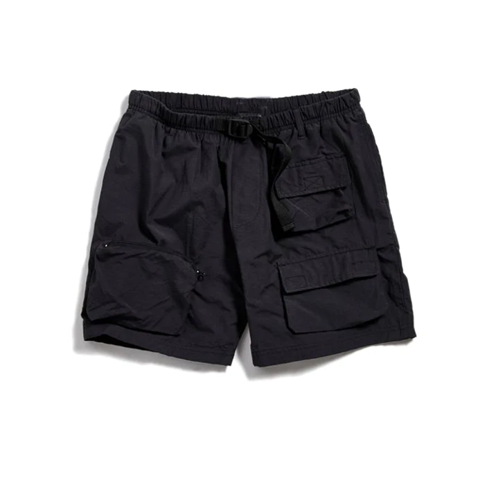 nylon cargo shorts elastic waist