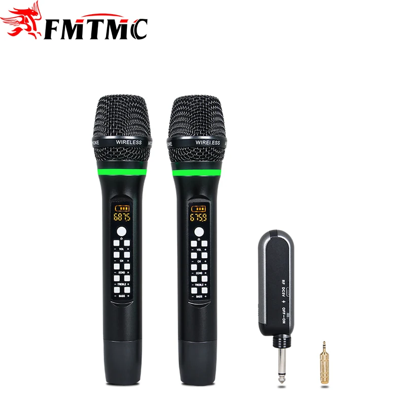 

Factory Supplier for Wireless Microphone Chargeable U-F300D-2 Mini Family KTV Handheld Economical UHF Dynamic Microphone System, Black