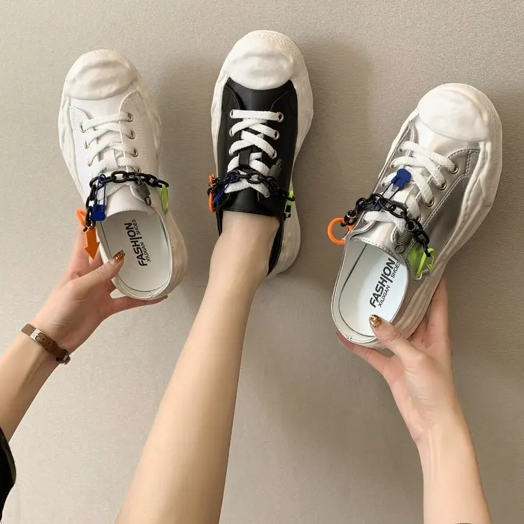 

2021 hotsale women fashion trend women shoes slip on summer white sport shoes OEM lady comfortable casual sneakers