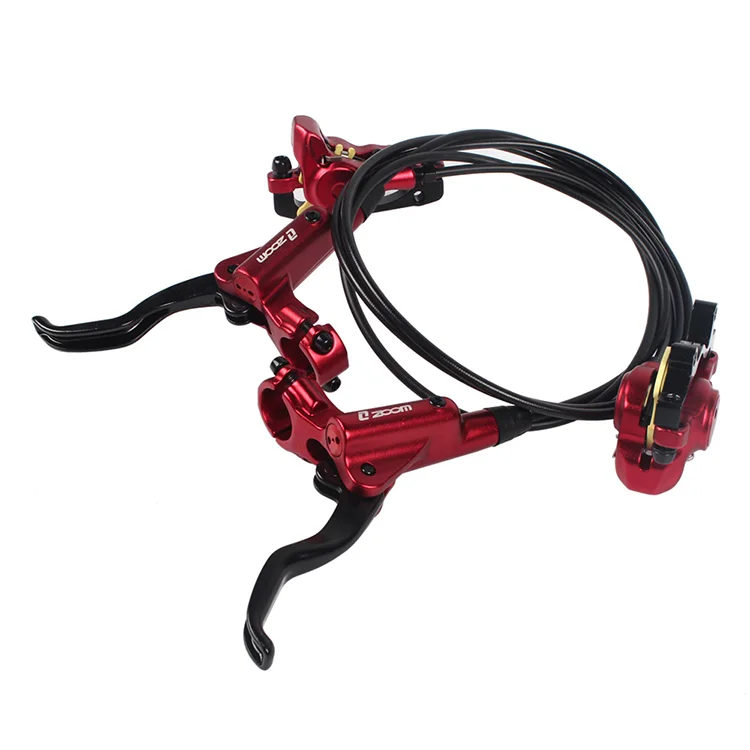 

ZOOM HB875 hydraulic bicycle disc brake Front and Rear Bike Part bicycle brake set, Black/red/silver/pueple