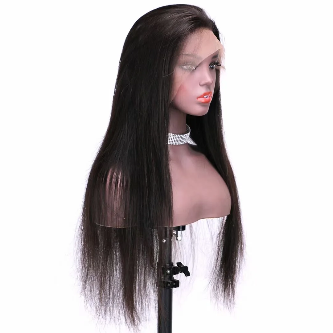 

100% Mink Brazilian Virgin Human Hair Wig For Black Women Straight Lace Wig