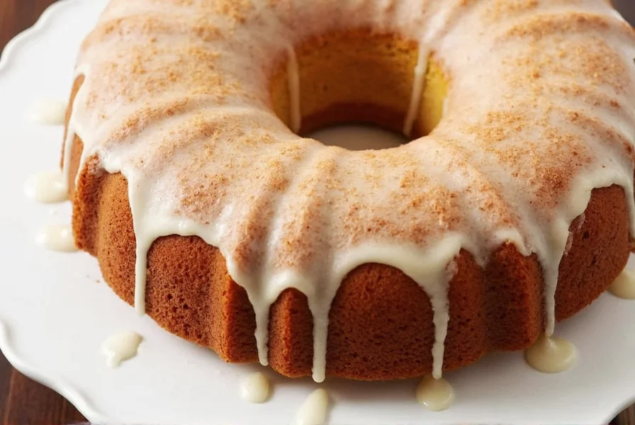 Three slices of cinnamon cake showing different variations: classic, gluten-free, and vegan with appropriate labels