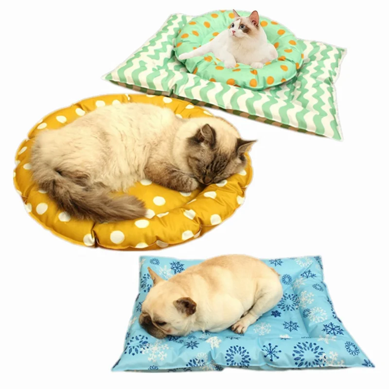

Spot wholesale new soft ice multicolor summer pet heat dissipation cats and dogs cool pad safety non-toxic pet mat