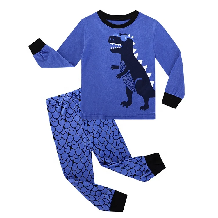 

Hot Selling Boys Pajamas Cotton Children Sleepwear Dinosaur Clothing Set Spring Autumn Kids Clothing