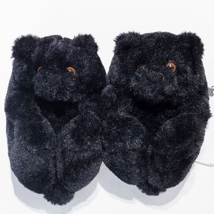 

Teddy Bear Women Slippers Multi-color Plush Warm Cotton House Slippers Men Sneakers Style Sandals Lady, Picture