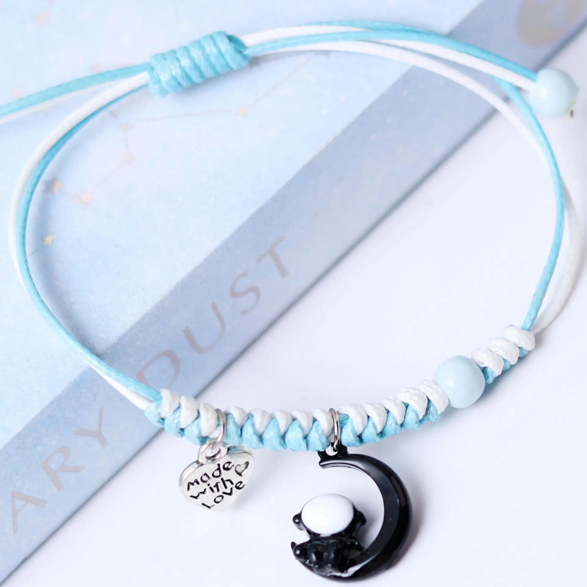 

Astronaut Alloy Drip Oil Woven Bracelet Female Spot Astronaut Couple Bracelet Adjustable Wholesale Bracelet