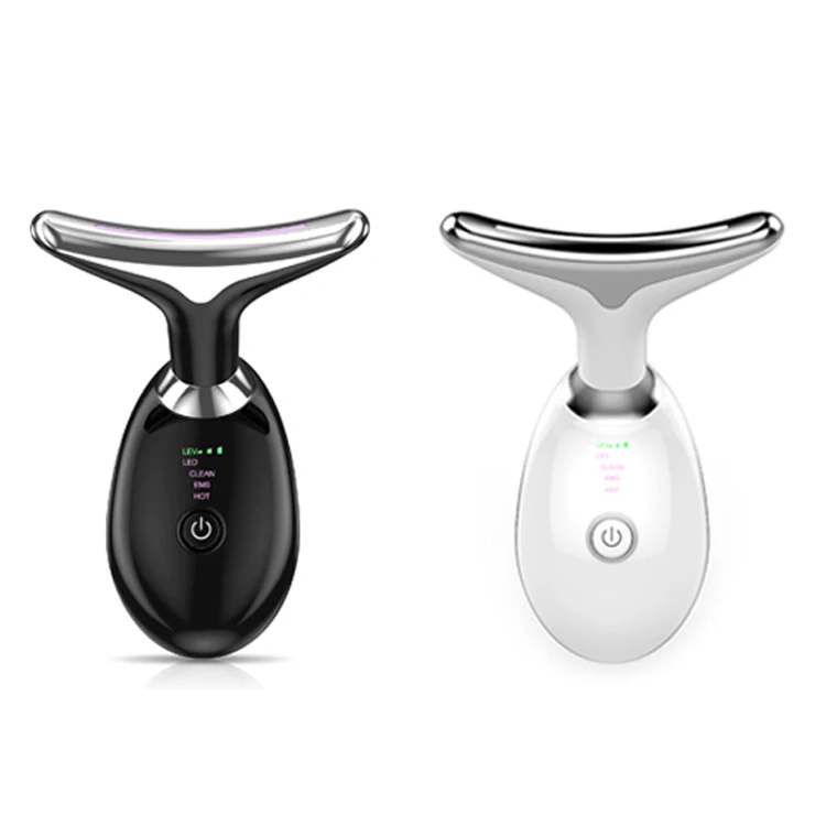 

Skin care three light modes LED therapy anti aging wrinkle restore skin shine neck beauty instrumentface neck lifting massager