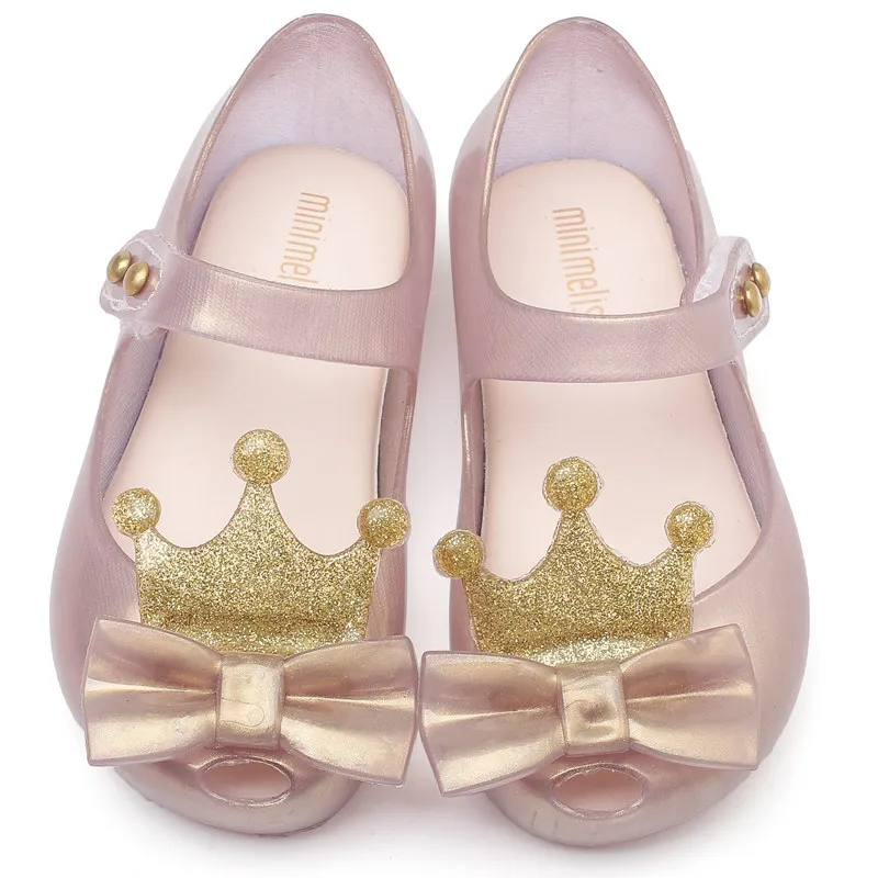 

Casual Toddler Baby flat Jelly Sandal for Kids Girl summer princess shoes girl sandals, White,pink,silver