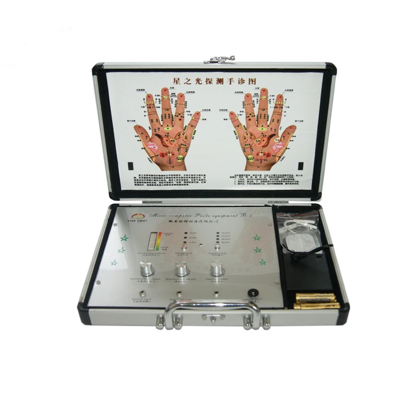 

Meridian hand diagnostic negative body ion therapy device