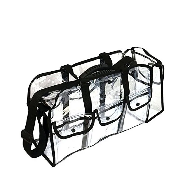 

Eco Friendly Promotional PVC Material Custom Clear Makeup Bag Supplies Custom Transparent Cosmetic Bag, As photo show