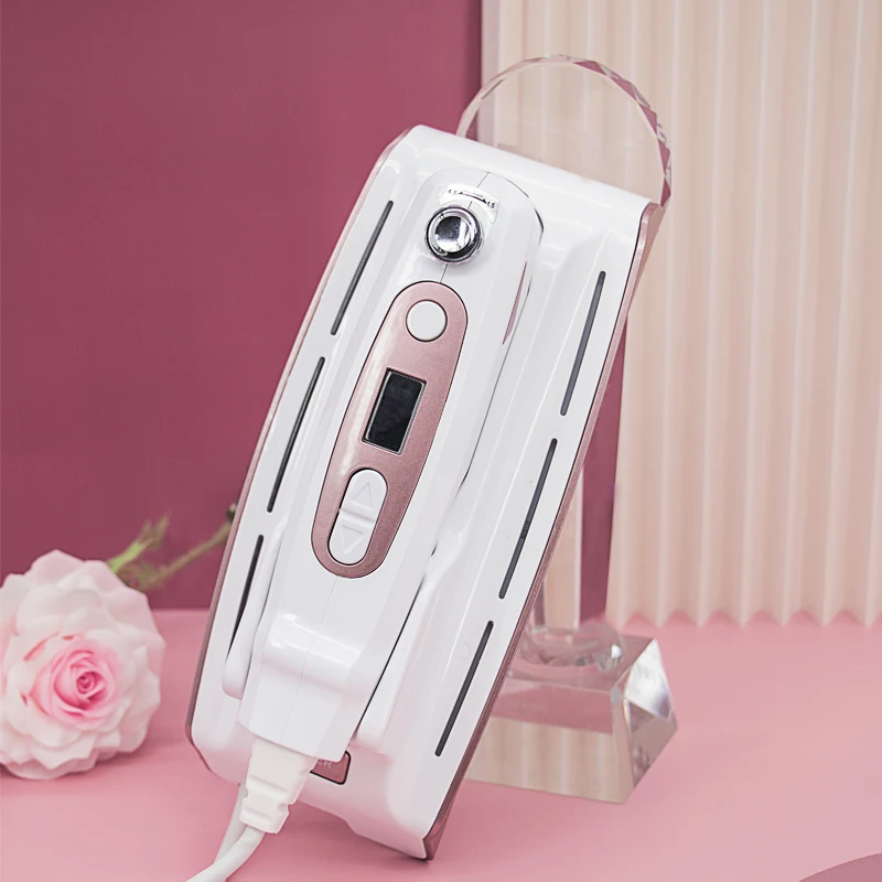 

Portable Mini Hifu Face Lifting Machine Anti Wrinkle Device for Home Use 1.5mm 3.0mm 4.5mm, Pink-white (customized)