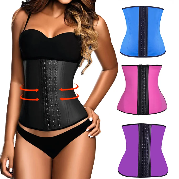 

100% latex waist trainer slimming belt corset women tummy control waist cincher stomach slimming underwear girdle plus size 6XL