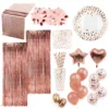 Nicro New Product 85PCS Rose Gold Kit Wedding Birthday Party Supplies