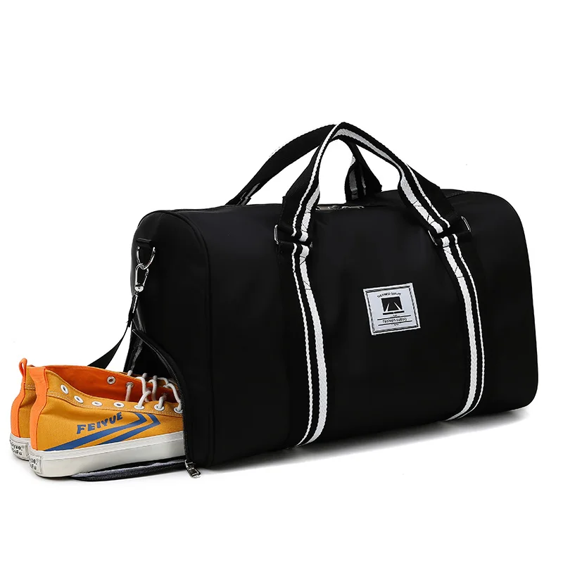 

waterproof clear Fit Sports Duffle Gym Travel Bag men black for sport women
