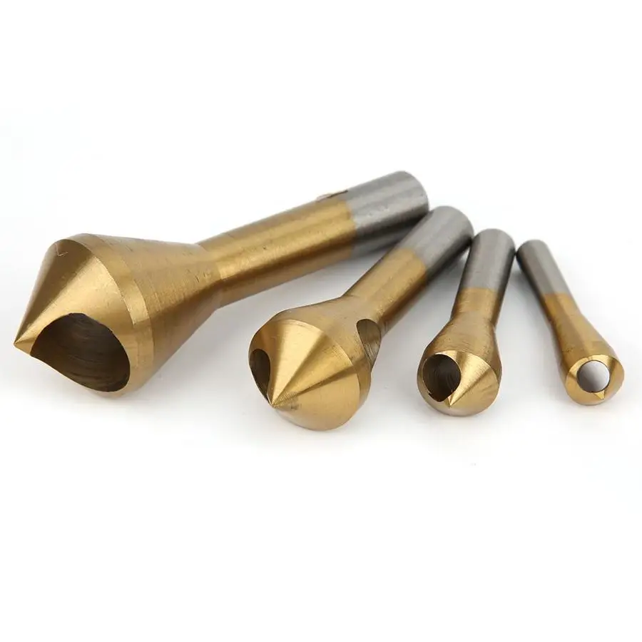 

Chamfer Drill Bit 4Pcs Chamfering Device Single Inclined Hole Chamfer Cutter Deburring Drill 90 Degrees kit de brocas