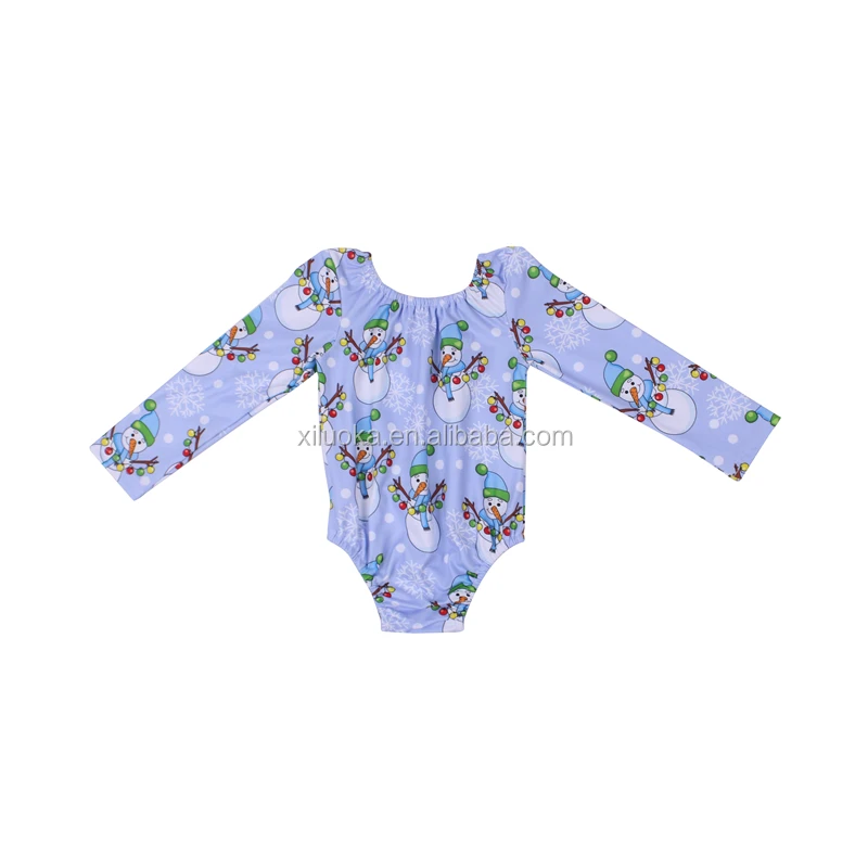 

New Style Factory Snow Outfit kids Baby Clothes Romper Christmas Climbing Suit Snowman outfit Soft Infants Bodysuit, Picture