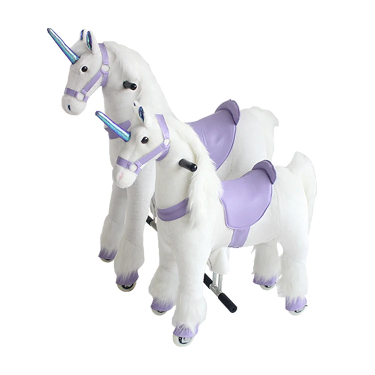 ride on plush unicorn