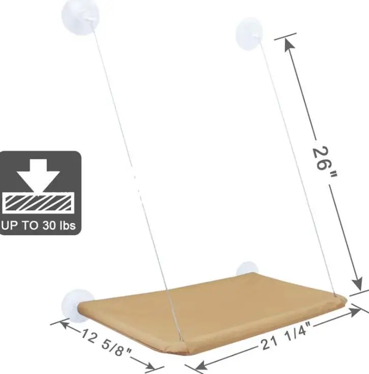 

2021 Hot Selling Cat Resting Seat Perch Window Mounted Hammock New Pet Bed Suction Cup Cat Hammock
