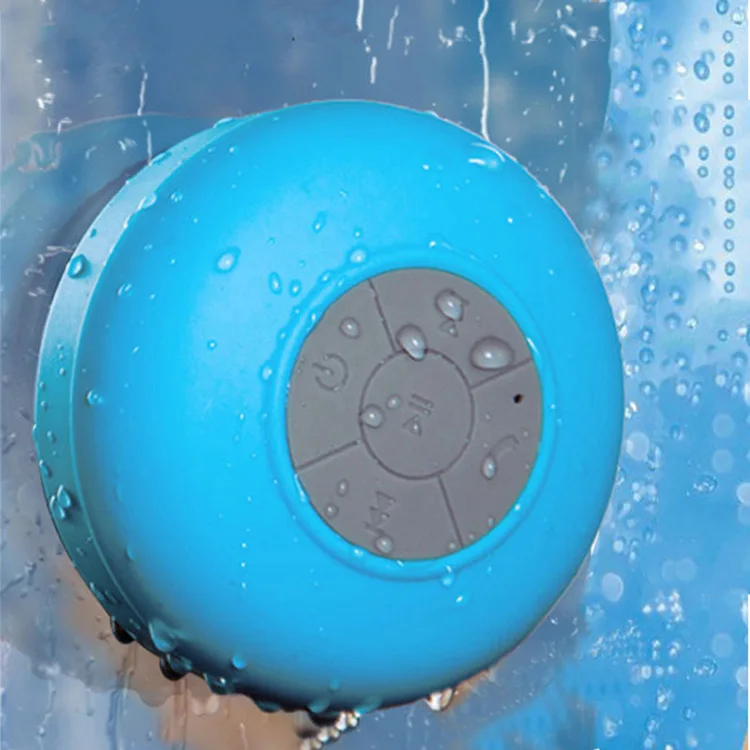 Mini Portable Subwoofer Shower Wireless Blue tooth Speaker Handsfree Receive Call Music Waterproof Suction BTS06 Speakers - ANKUX.COM