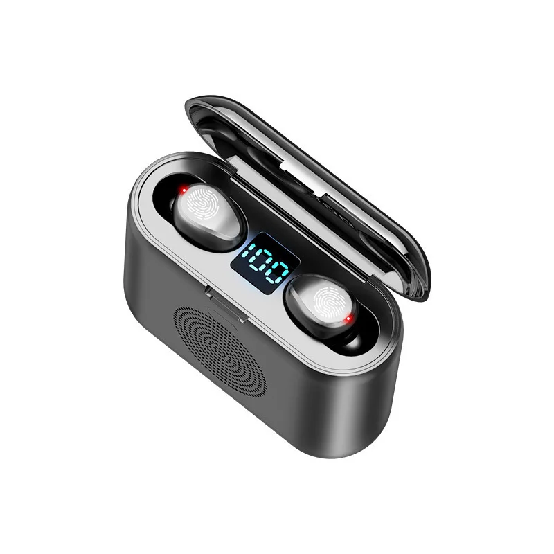 

F9 Speaker New 3 In 1 Power Bank TWS Earphone with Mini Speaker Wireless Earbud Headphone