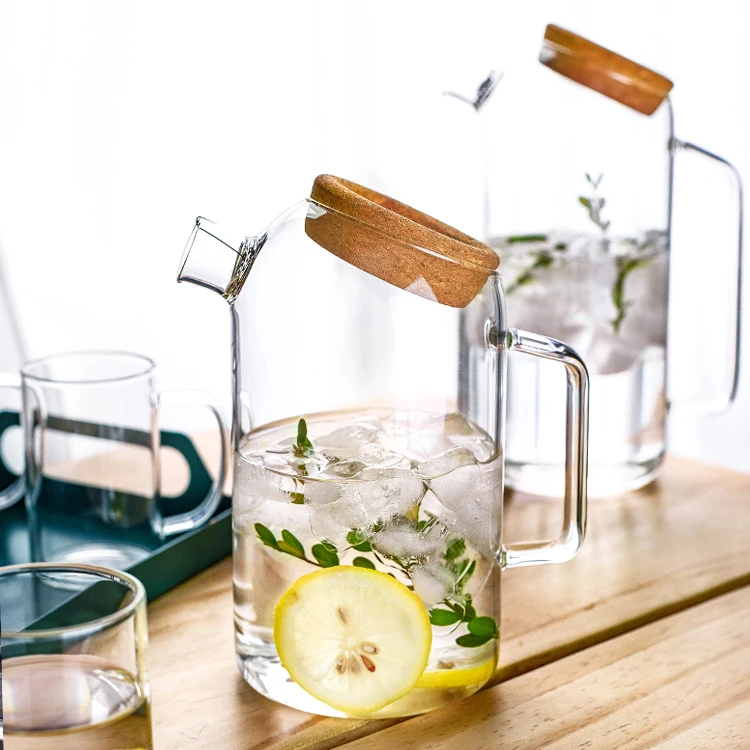 

In1200ml 1800ml Heat Resistant Water Jug / Carafe, Clear transparent