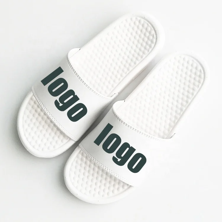 

PVC Plain Slide Sandal Blank Massage sole Slip On Slide Sandals Custom Logo Slides Custom slippers Unisex woman Slippers