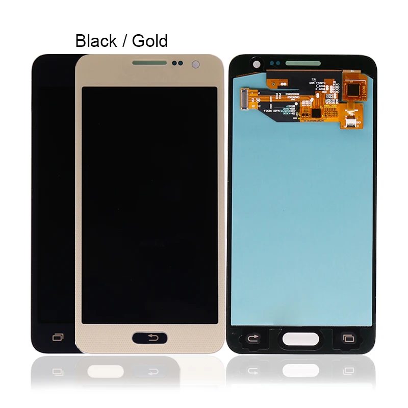 

100% Tested LCD Touch Screen Display For Samsung For Galaxy A3 2015 Display For Samsung A300 LCD Screen, Black gold white