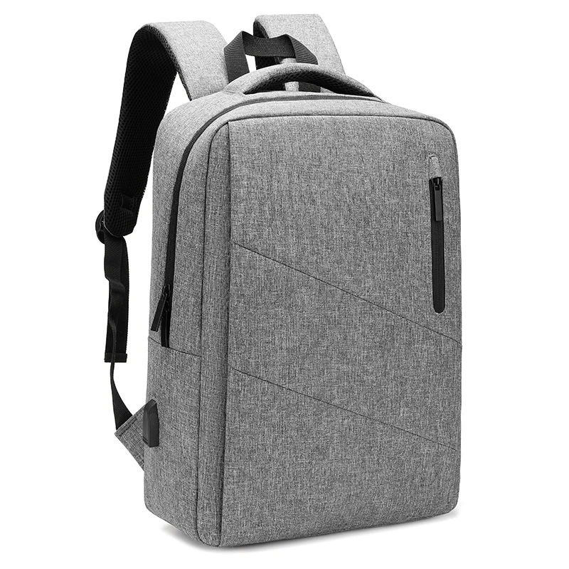

college men laptop 15.6inches nylon fashion design usb port business day bag custom logo backpack, Black, dark blue, grey, custom