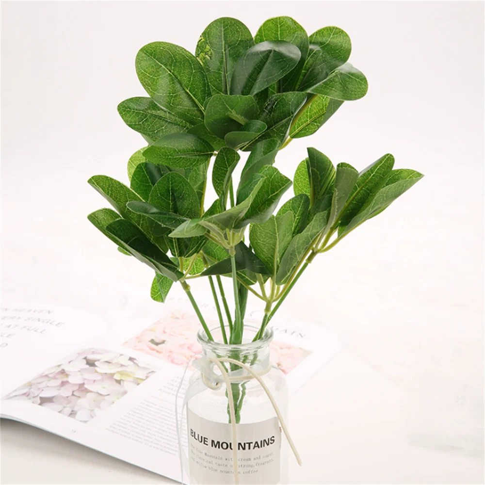 

High Quality Duck Foot Wood Flower Green Plants Home Garden Living Room Dining Room Party Wedding Decoration Balcony Crafts