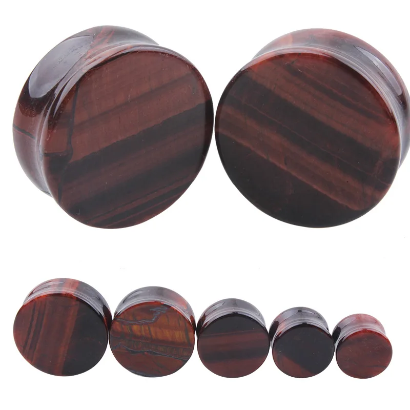 

Red tiger stone auricle fine pierced jewelry, from natural stone 5-25mm