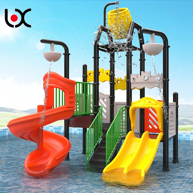 

Kids Water Park Slide Playground Outdoor Play Equipment