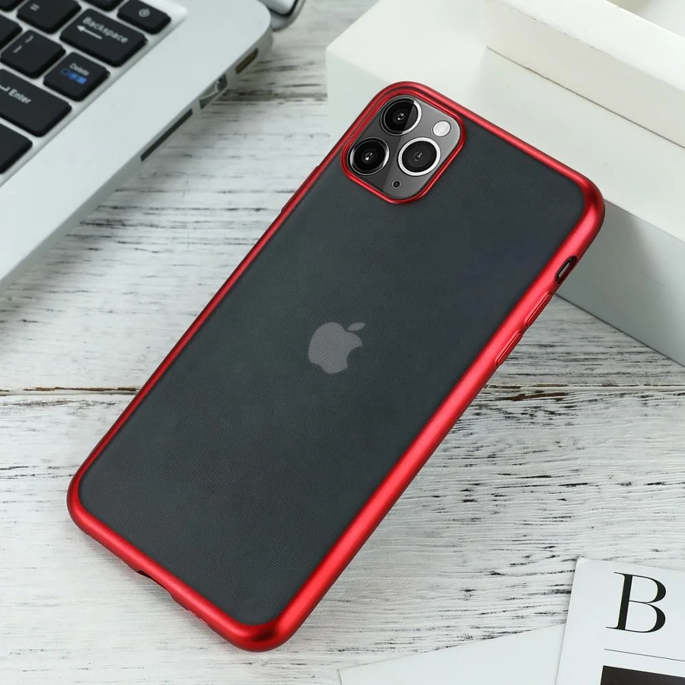 

New Listing Matte Cell Phone Back Cover for iPhone 11 Shockproof Electroplating Soft TPU Mobile Back Cover for iPhone 11 Pro, Red, black, blue, golden, green, silver