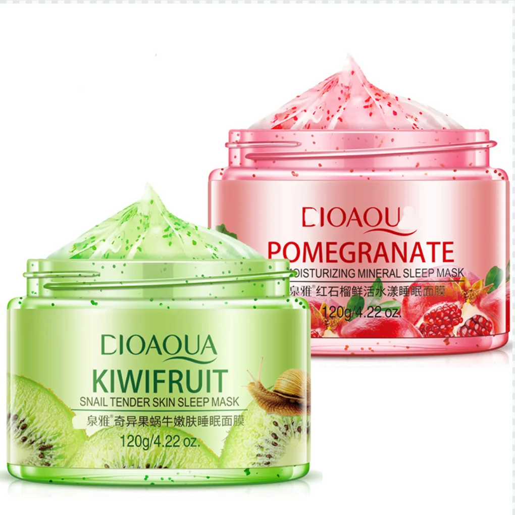 

Private label Sleeping Mask No-Wash Pomegranate Kiwif Fruit Face Cream Skin Care For Moisturizing Soothing Repair Night Cream