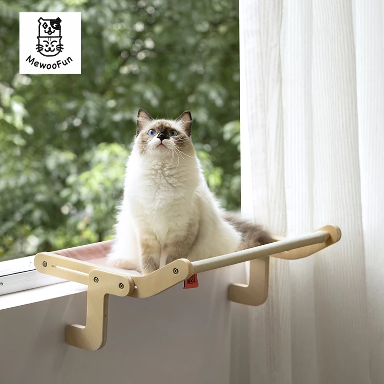 

MewooFun Wholesale Simple Installation Cat Bed Window Perch Hanging Cat Hammock Bed, As picture