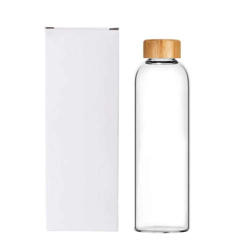 Nature Bamboo Eco-Friendly Glass Water Bottle with Rope